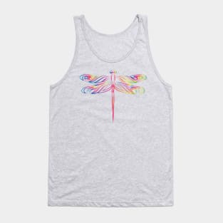 Rainbow Dragonfly Tank Top